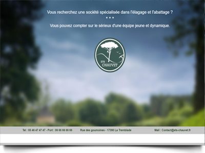 Site internet Ets Chauvet Corentin