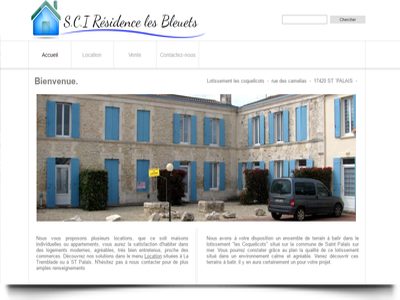 Site internet Résidence les Bleuets